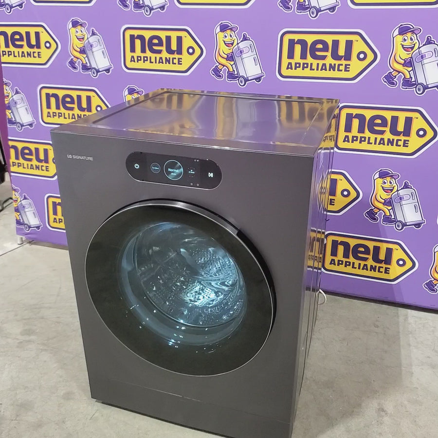 Pictures of LG SIGNATURE 5.8 cu. ft. Smart Front Load Washer with ezDispense® and Touch LCD Control 22321465 - WM9901HBA - Scratch & Dent (Moderate) - Neu Appliance Outlet - Discount Appliance Outlet in Austin, Tx