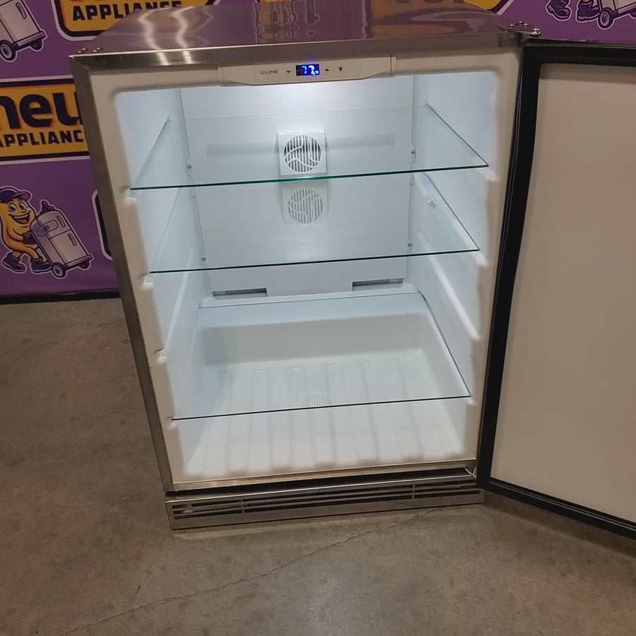 Pictures of U-Line 24 Inch Outdoor Refrigerator with Convection Cooling System, Digital Touch Controls, LED Lighting, White Interior and 5.4 cu. ft. Capacity 11111537 - UORE124-SS01A - Open Box - Neu Appliance Outlet - Discount Appliance Outlet in Austin, Tx