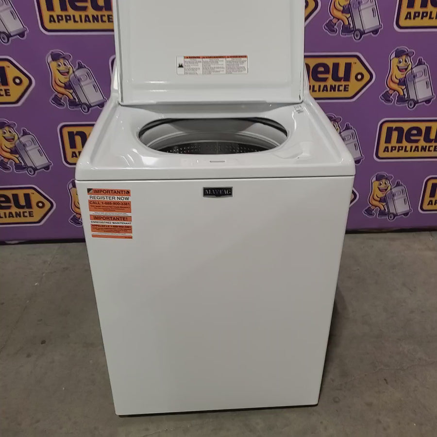 Pictures of Maytag 4.2 Cu. Ft. Capacity Top Load Washer in White MTW4205SW - Open Box - Neu Appliance Outlet - Discount Appliance Outlet in Austin, Tx