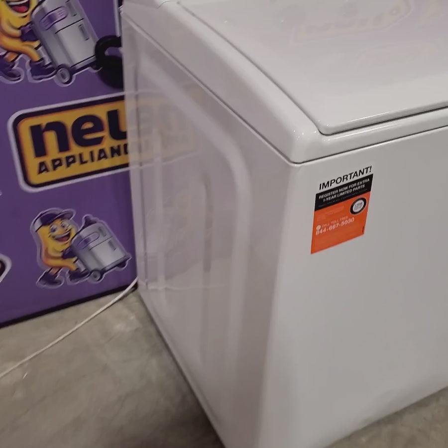 Pictures of Maytag 4.5 cu. ft. Capacity Top Load Washer with Power™ Agitator and Deep Fill MVW4505MW - Scratch & Dent (Moderate) and Maytag 7.0 cu. ft. Capacity Top Load Electric Wrinkle Prevent Dryer MED4500MW - Scratch & Dent (Minor) - Neu Appliance Outlet - Discount Appliance Outlet in Austin, Tx