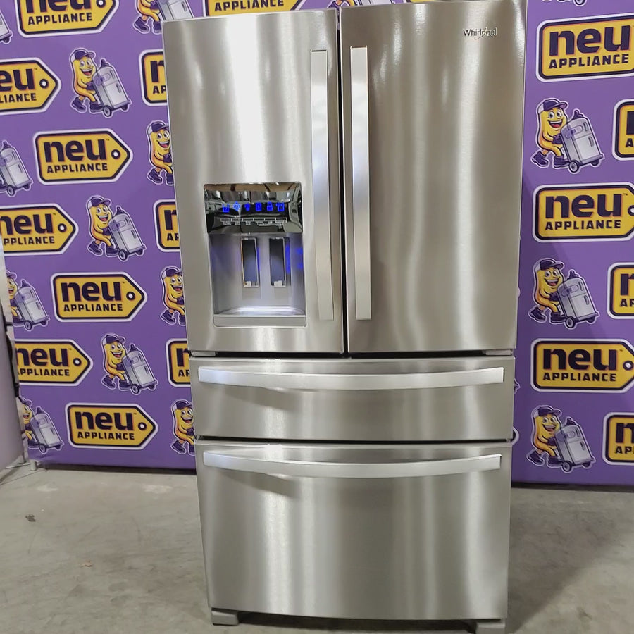 Pictures of Whirlpool French Door Bottom Mount Refrigerator in Fingerprint Resistant Stainless Steel 22121493 - WRMF3636RZ - Open Box - Neu Appliance Outlet - Discount Appliance Outlet in Austin, Tx