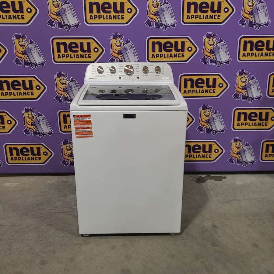 Pictures of Maytag 4.7 cu. ft. Top Load Washer with Agitator, Pet Pro Option and Extra Power in White 22521668 - MTW5605RW - Open Box - Neu Appliance Outlet - Discount Appliance Outlet in Austin, Tx
