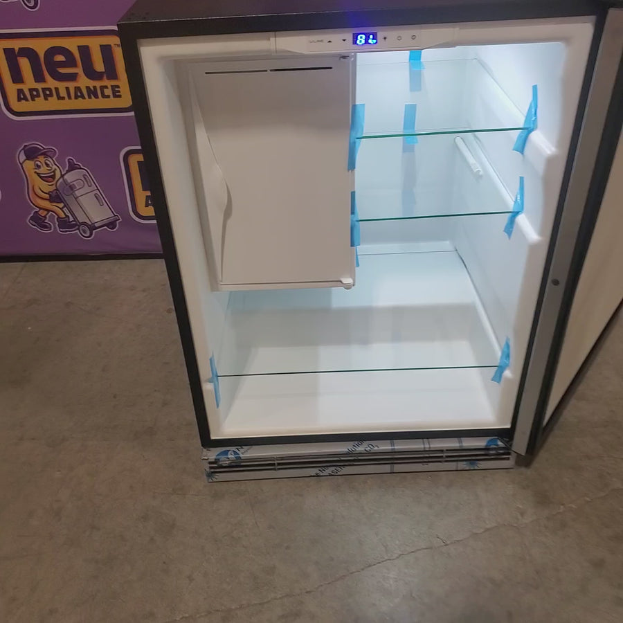Pictures of U-Line - 1 Class 4.2 Cu. Ft. Undercounter Refrigerator with Ice Maker in Stainless Steel 11110473 - UHRI124SS01A - Open Box - Neu Appliance Outlet - Discount Appliance Outlet in Austin, Tx
