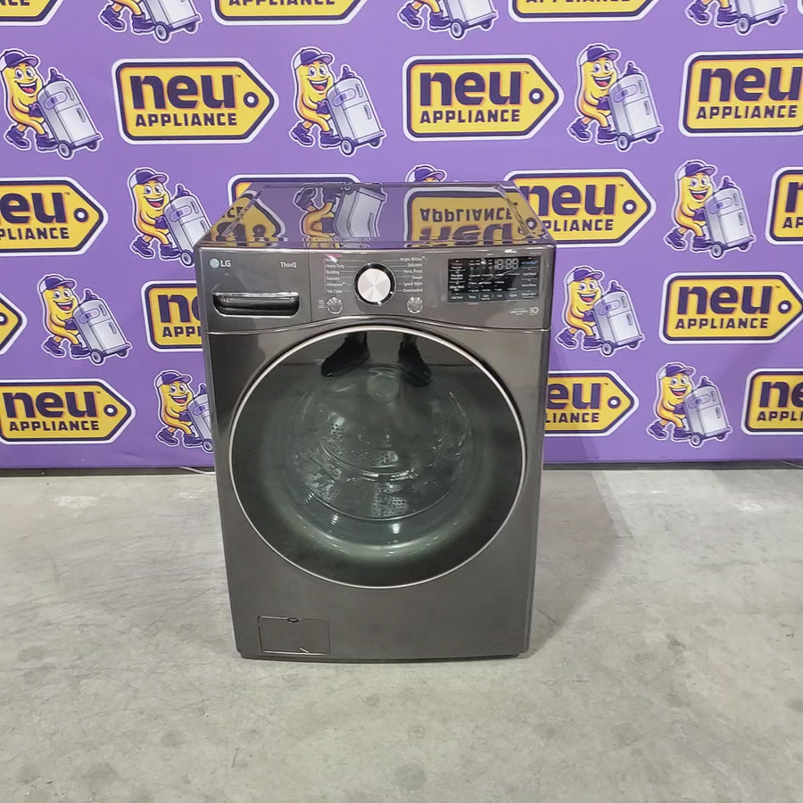 Pictures of LG Front Load 4.5 Cu. Ft. Washer with TurboWash 360 Technology WM4000HBA - Scratch & Dent (Minor) and LG Smart Wi-Fi Enabled Front Load Electric 7.4 Cu. Ft. Dryer with TurboSteam 16267 - DLEX4000B - Scratch & Dent (Minor) - Neu Appliance Outlet - Discount Appliance Outlet in Austin, Tx