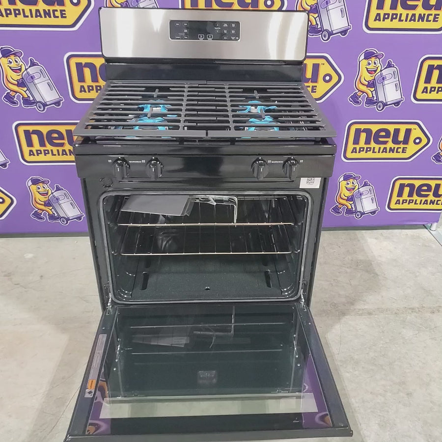 Pictures of Whirlpool Stainless 5.1 Cu. Ft. Freestanding Gas Range with Broiler Drawer and Two Speed Heat Burners WFG320M0MS - Scratch & Dent - Minor - Neu Appliance Outlet - Discount Appliance Outlet in Austin, Tx