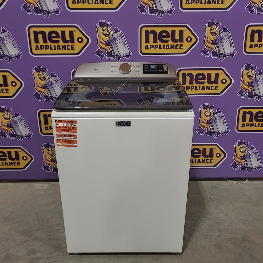 Pictures of Maytag 5.2 Cu. Ft. Top Load Agitator Washer with Extra Power and Smart Appliance 22121500 - MTW6205RW - Open Box - Neu Appliance Outlet - Discount Appliance Outlet in Austin, Tx
