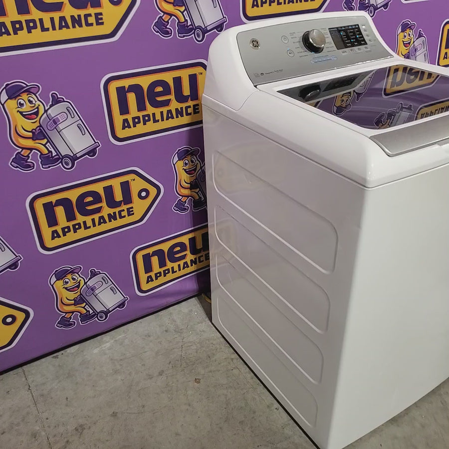 Pictures of GE® ENERGY STAR® 4.8 cu. ft. Capacity Washer with Sanitize w/Oxi and FlexDispense® in White GTW720BSNWS - Certified Refurbished - Neu Appliance Outlet - Discount Appliance Outlet in Austin, Tx