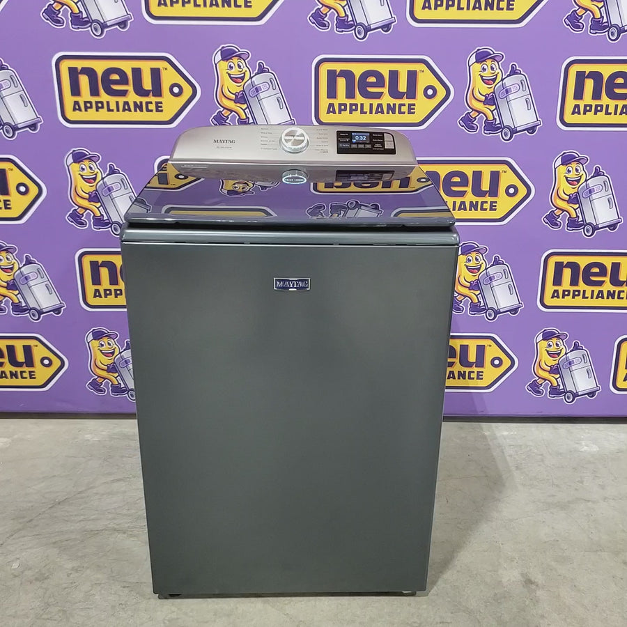 Pictures of Maytag 5.2 cu. ft. Pet Pro Top Load Washer in Midnight Steel with Agitator, Extra Power MTW7205RF - Open Box and Maytag Volcano Black Pet Pro 7.0 cu. ft. Electric Dryer with XL Lint Trap and Steam 16290 - MED6500MBK - Scratch & Dent (MInor) - Neu Appliance Outlet - Discount Appliance Outlet in Austin, Tx
