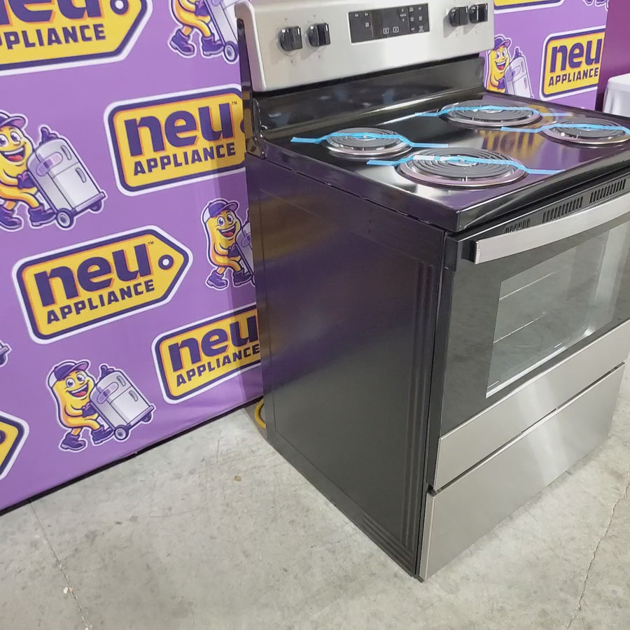 Pictures of Whirlpool Stainless Steel 4.8 cu. ft. Electric Range with Keep Warm setting and Large Oven Window 22521715 - WFC150M0JS - Open Box - Neu Appliance Outlet - Discount Appliance Outlet in Austin, Tx