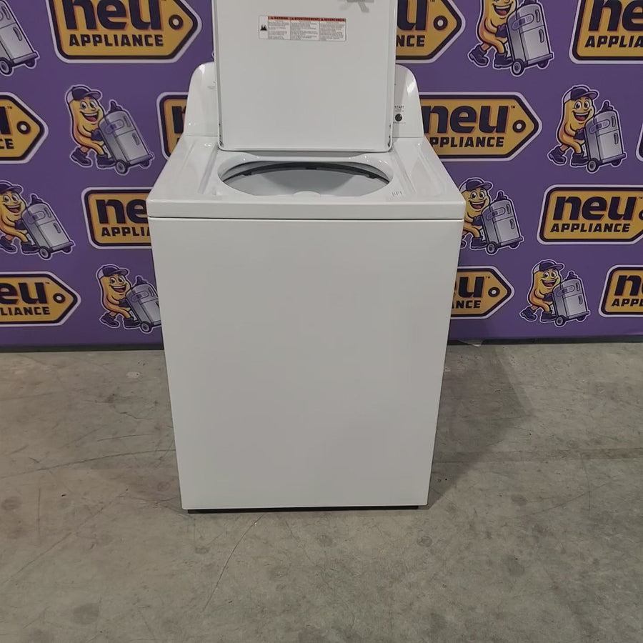 Pictures of Amana Top Load 3.5 Cu. Ft. Washer with Dual Action Agitator, Porcelain Tub, and Late Lid Lock 272885 - NTW4516FW - Certified Refurbished - Neu Appliance Outlet - Discount Appliance Outlet in Austin, Tx