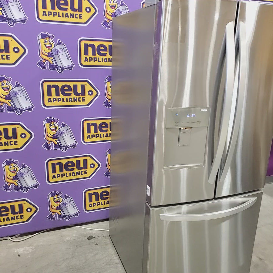 Pictures of LG 22 cu. ft. 30" Wide French Door Refrigerator with Water Dispenser in Stainless Steel LFDS22520S - Open Box - Neu Appliance Outlet - Discount Appliance Outlet in Austin, Tx