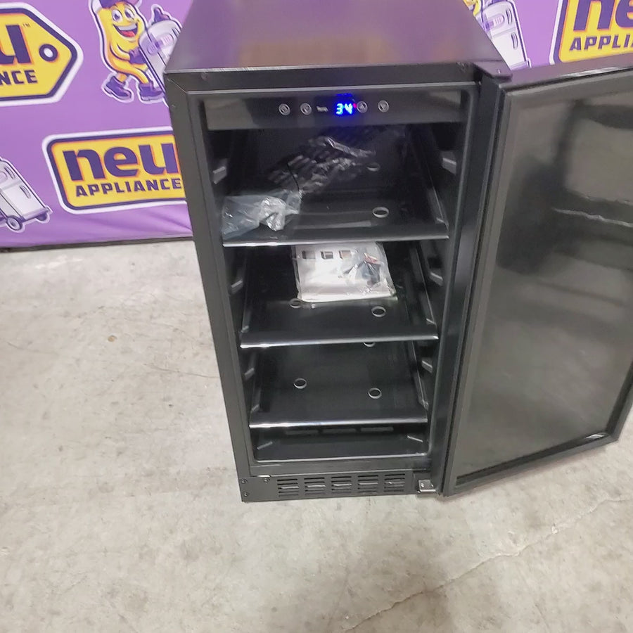 Pictures of Azure 15 Inch Compact Refrigerator with 3 cu. ft. Capacity, Field Reversible Door, Auto Defrost, and Blue LED Lighting 11110454 - A115R-O - Open Box - Neu Appliance Outlet - Discount Appliance Outlet in Austin, Tx