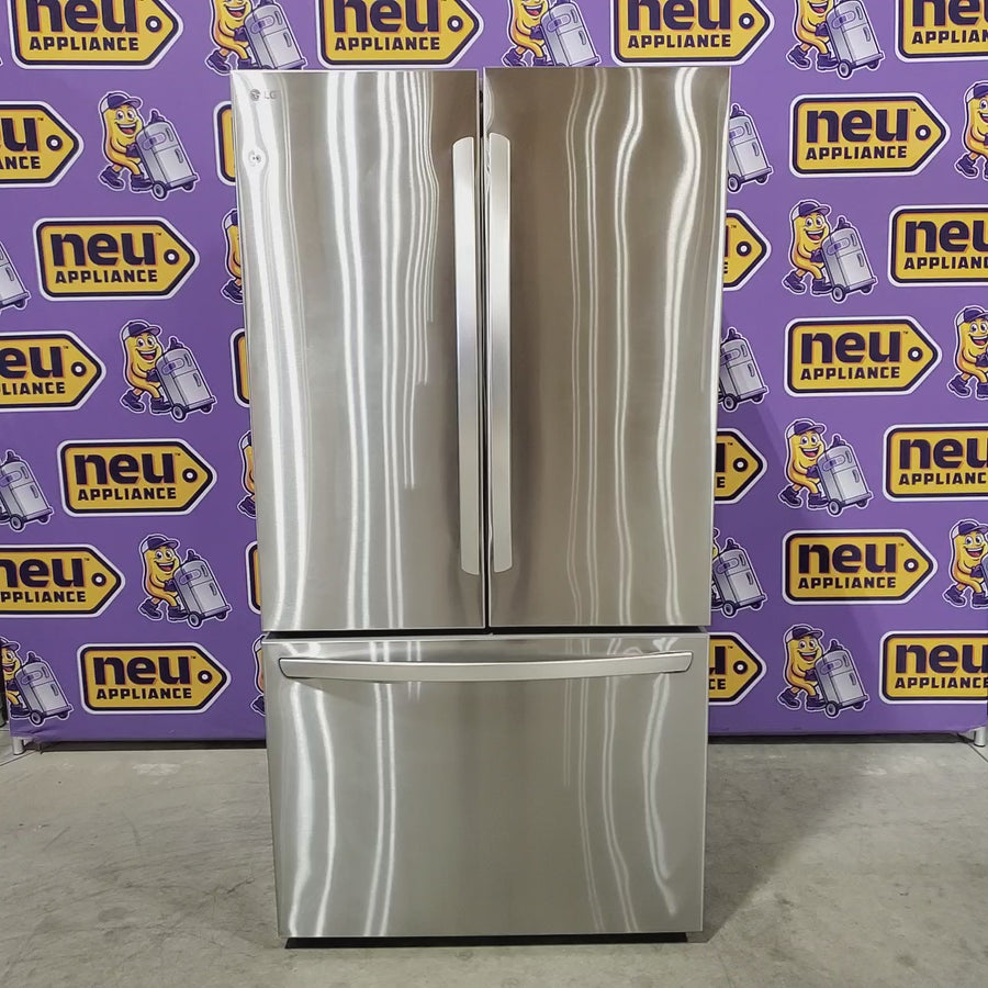 Pictures of LG 27 cu. ft. Smart Counter-Depth MAX™ French Door Refrigerator with Linear Cooling™ and Internal Water Dispenser 22121512 - LRFLC2706S - Scratch & Dent (Moderate) - Neu Appliance Outlet - Discount Appliance Outlet in Austin, Tx