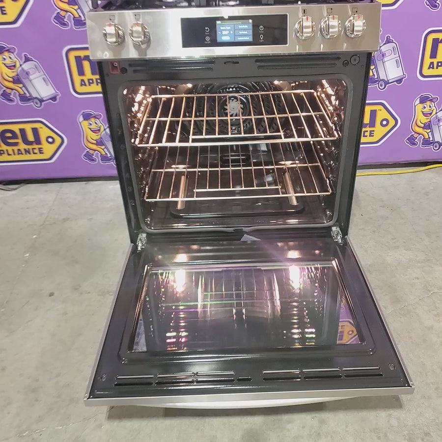 Pictures of Frigidaire Gallery 6 cu. ft. 5 Burner Slide-In Gas Range with Total Convection and Air Fry in Smudge Proof Stainless Steel GCFG3060BF - Certified Refurbished - Neu Appliance Outlet - Discount Appliance Outlet in Austin, Tx
