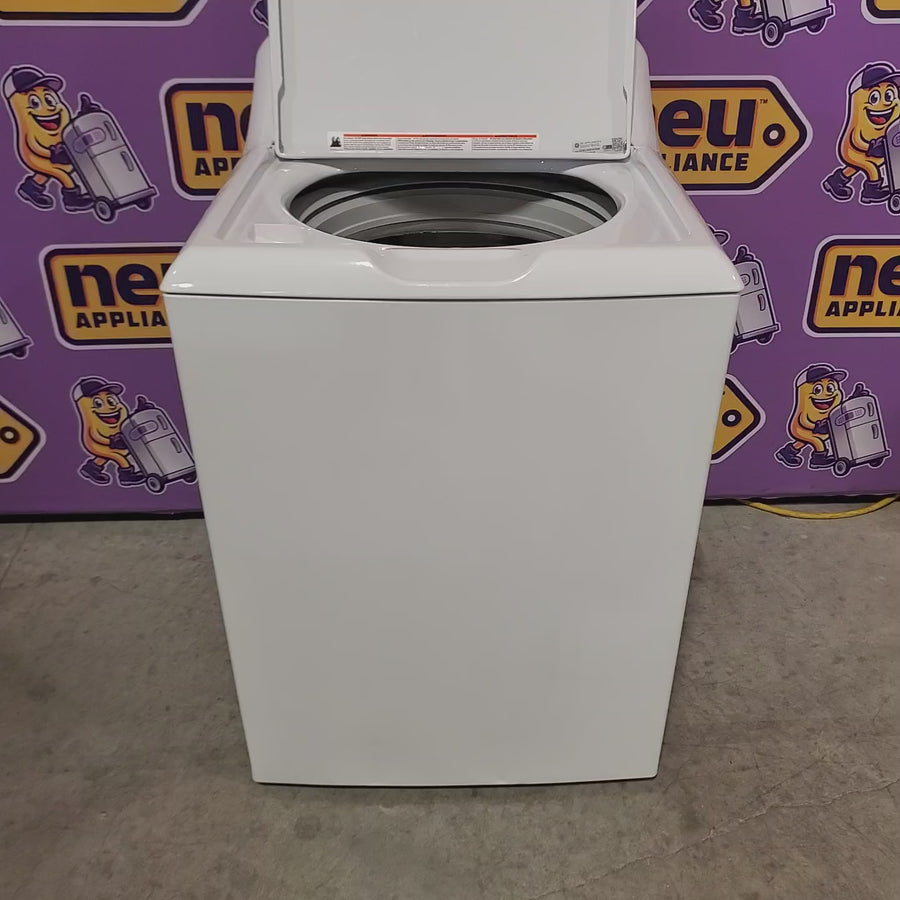 Pictures of GE 3.8 cu. ft. Capacity Washer with Stainless Steel Basket in White GTW330ASKWW - Certified Refurbished and GE White Electric 7.2 Cu. Ft. Dryer with Aluminized Alloy Drum GTD42EASJWW - Certified Refurbished - Neu Appliance Outlet - Discount Appliance Outlet in Austin, Tx