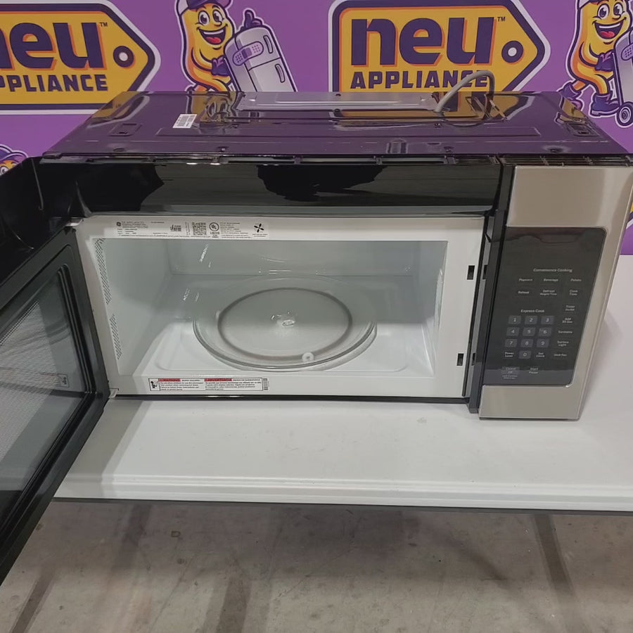 Pictures of GE® 1.6 Cu. Ft. Over-the-Range Microwave Oven in Stainless Steel GE9844 - JVM3160RFSS - New in Box - Neu Appliance Outlet - Discount Appliance Outlet in Austin, Tx