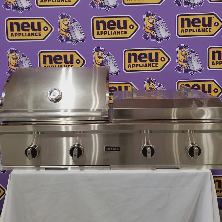 Pictures of Coyote 50-in Built-In Propane Grill / Flat Top Combo 1117283 - C3CO50LP - Scratch & Dent (Moderate) - Neu Appliance Outlet - Discount Appliance Outlet in Austin, Tx