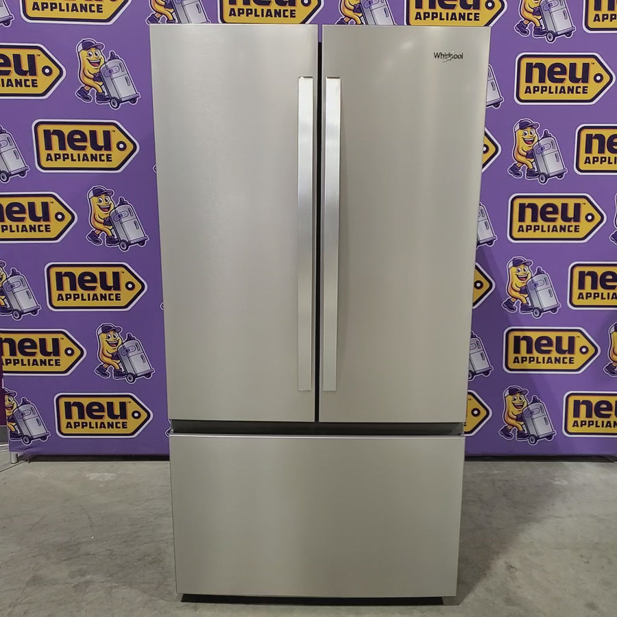 Pictures of Whirlpool French Door 31 Cu. Ft. Refrigerator with Total Coverage Cooling in Fingerprint Resistant Stainless Steel 22521657 - WRFF3136SZ - Open Box - Neu Appliance Outlet - Discount Appliance Outlet in Austin, Tx