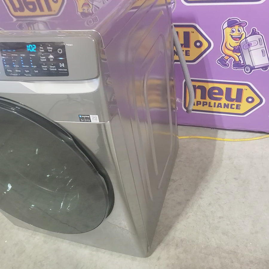 Pictures of Samsung 4.5 cu. ft. Large Capacity Smart Front Load Washer with Super Speed Wash in Platinum 22442613 - WF45B6300AP - Scratch & Dent (Minor) - Neu Appliance Outlet - Discount Appliance Outlet in Austin, Tx