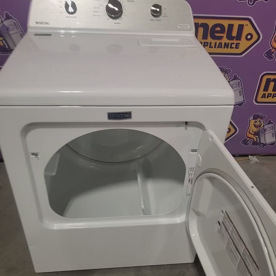 Pictures of Maytag 4.2 Cu. Ft. Capacity Top Load Washer in White MTW4205SW - Open Box and MayTag 7.0 cu. ft. Top Load Electric Wrinkle Prevent Dryer MED4500MW - Scratch & Dent (Minor) - Neu Appliance Outlet - Discount Appliance Outlet in Austin, Tx