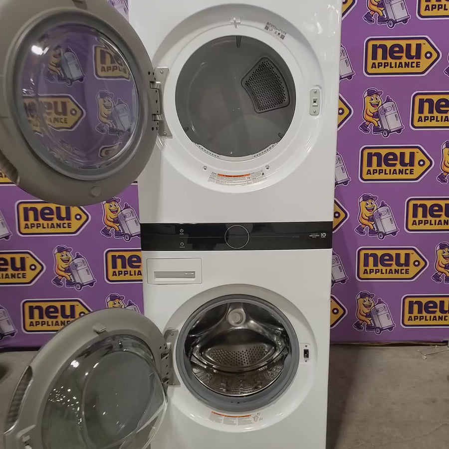Pictures of LG Front Load Wash Tower with Center Control 4.5 Cu. Ft. Washer and 7.4 Cu. Ft. Dryer WKE100HWA - Scratch & Dent (Moderate) - Neu Appliance Outlet - Discount Appliance Outlet in Austin, Tx