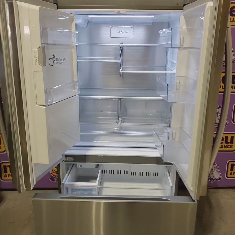 Pictures of LG Counter-Depth MAX™ with Zero Clearance™ 3-Door French Door Refrigerator with Thin Door Design LF24Z6530S - Scratch & Dent (Moderate) - Neu Appliance Outlet - Discount Appliance Outlet in Austin, Tx