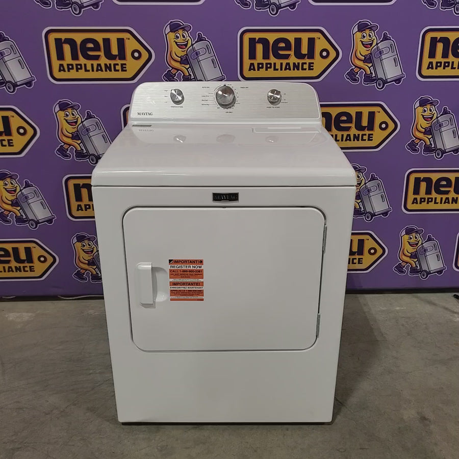 Pictures of Maytag 4.2 Cu. Ft. Capacity Top Load Washer in White MTW4205SW - Scratch & Dent (Minor) and MayTag 7.0 cu. ft. Top Load Electric Wrinkle Prevent Dryer 16266 - MED4500MW - Scratch & Dent (Minor) - Neu Appliance Outlet - Discount Appliance Outlet in Austin, Tx