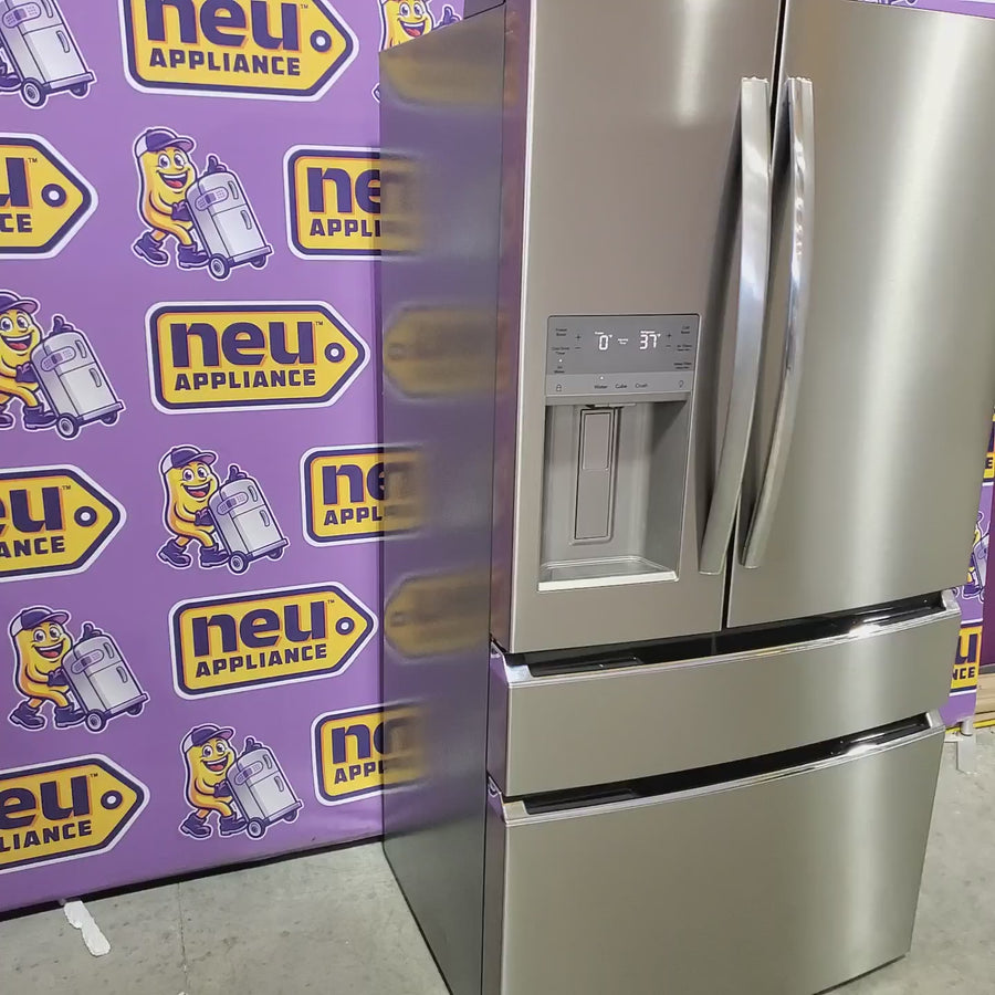 Pictures of Frigidaire Gallery 22 Cu. Ft. 4-Door Counter-depth French Door Refrigerator with Ice Maker (Fingerprint Resistant Stainless Steel) ENERGY STAR GRMC2273CF - Scratch & Dent (Minor) - Neu Appliance Outlet - Discount Appliance Outlet in Austin, Tx