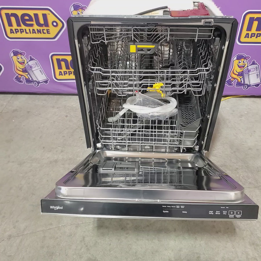 Pictures of Whirlpool® 24-Inch Top Control Dishwasher with Total Coverage Wash and Auto Open Air Dry in Fingerprint Resistant Stainless Steel 22142776 - WDPS8024SZ - Scratch & Dent (Moderate) - Neu Appliance Outlet - Discount Appliance Outlet in Austin, Tx