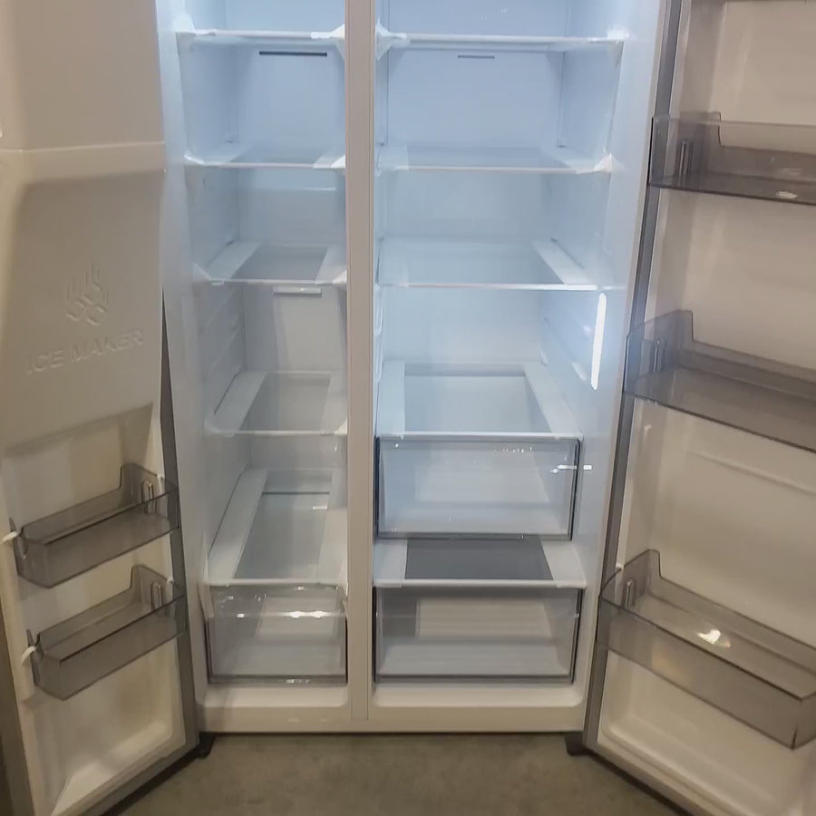 Pictures of Hisense 29.1 cu. ft. Standard Depth Side by Side Refrigerator Stainless Steel HRS290P5FSE - Scratch & Dent (Moderate) - Neu Appliance Outlet - Discount Appliance Outlet in Austin, Tx