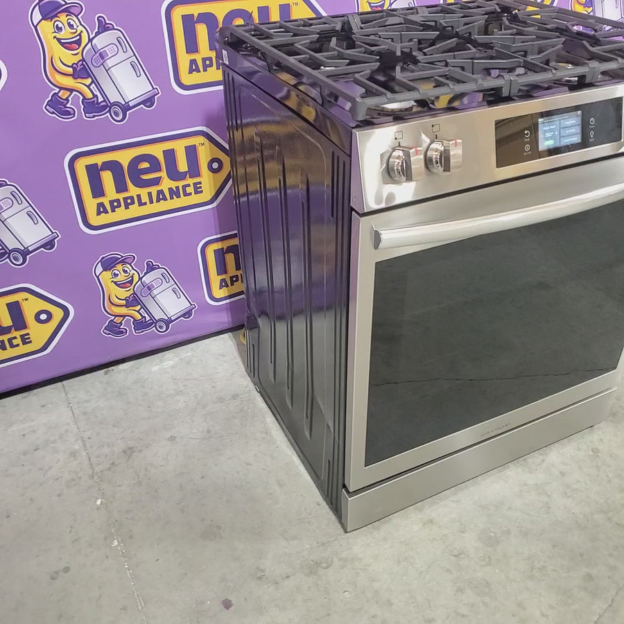Pictures of Frigidaire Gallery 6 cu. ft. 5 Burner Slide-In Gas Range with Total Convection and Air Fry in Smudge Proof Stainless Steel GCFG3060BF - Certified Refurbished - Neu Appliance Outlet - Discount Appliance Outlet in Austin, Tx