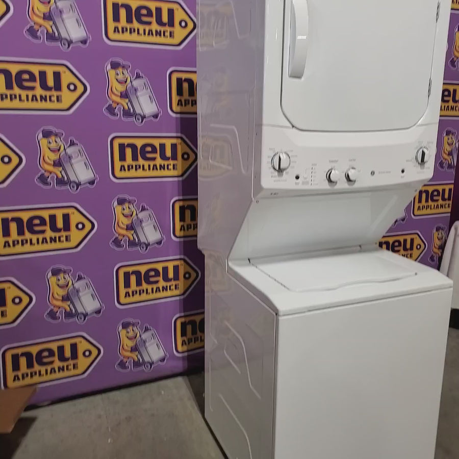 Pictures of GE 3.8 cu. ft. Washer 5.9 cu. ft. Long Vent Electric Dryer Combo in White GUV27ESSMWW - Certified Refurbished - Neu Appliance Outlet - Discount Appliance Outlet in Austin, Tx