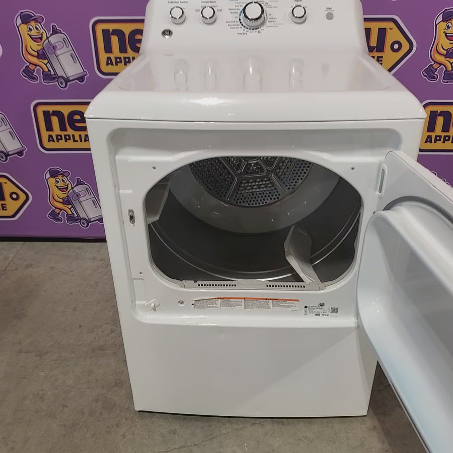Pictures of GE 3.8 cu. ft. Capacity Washer with Stainless Steel Basket in White GTW330ASKWW - Certified Refurbished and GE White Electric 7.2 Cu. Ft. Dryer with Aluminized Alloy Drum GTD42EASJWW - Certified Refurbished - Neu Appliance Outlet - Discount Appliance Outlet in Austin, Tx