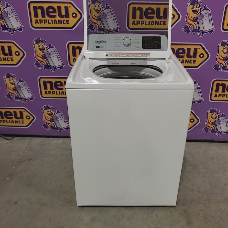 Pictures of Whirlpool® 4.2-4.3 Cu. Ft. Top Load Washer with 2-in-1 Removable Agitator and Soft Close Glass Lid WTW4307SW - Scratch & Dent (Minor) - Neu Appliance Outlet - Discount Appliance Outlet in Austin, Tx