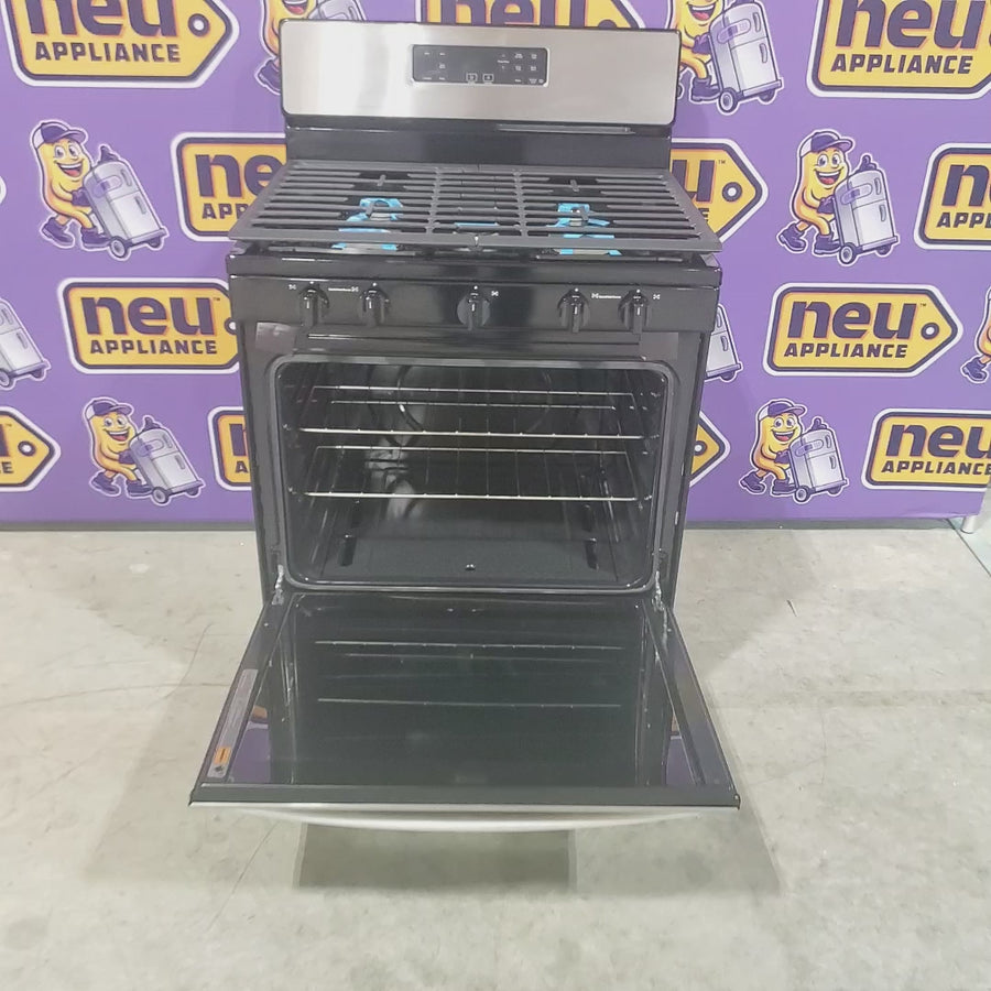 Pictures of Whirlpool Stainless Steel 30" 5.1 Cu. Ft. Freestanding Gas Range with Edge to Edge Cooktop - Scratch & Dent - Minor - Neu Appliance Outlet - Discount Appliance Outlet in Austin, Tx