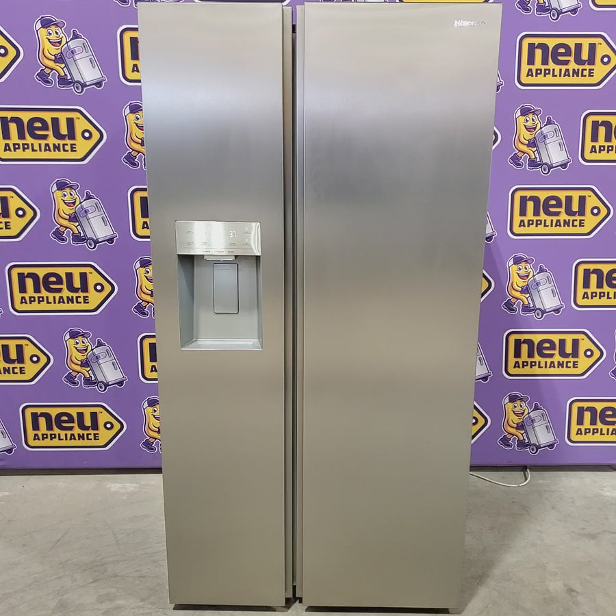 Pictures of Hisense 29.1 cu. ft. Standard Depth Side by Side Refrigerator Stainless Steel 22131SD91 - HRS290P5FSE - Scratch & Dent (Moderate) - Neu Appliance Outlet - Discount Appliance Outlet in Austin, Tx