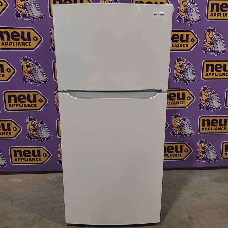 Pictures of Frigidaire 30" Wide Garage Ready Top Freezer 18 Cu. Ft. Refrigerator with EvenTemp Cooling System and Spacious Interior Storage in White 22321475 - FFTR1814WW - Scratch & Dent (Minor) - Neu Appliance Outlet - Discount Appliance Outlet in Austin, Tx