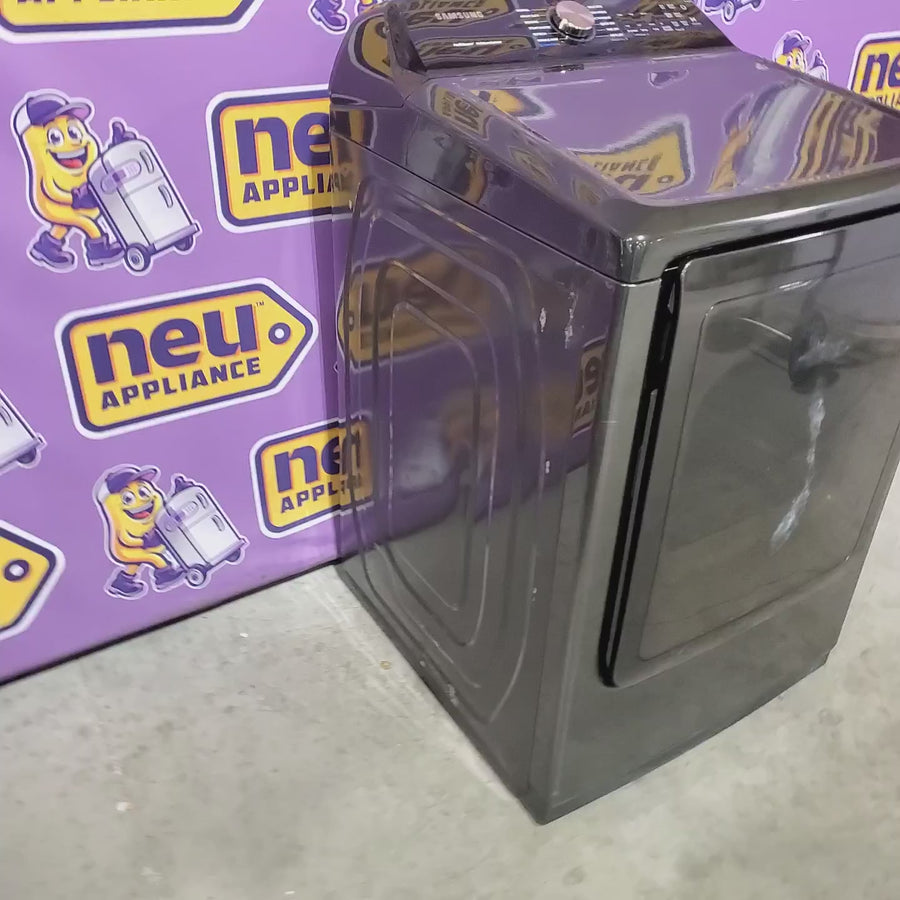 Pictures of Samsung Black Stainless Steel Electric 7.4 Cu. Ft. Dryer with Steam Sanitize DVE50R5400V - Certified Refurbished - Neu Appliance Outlet - Discount Appliance Outlet in Austin, Tx