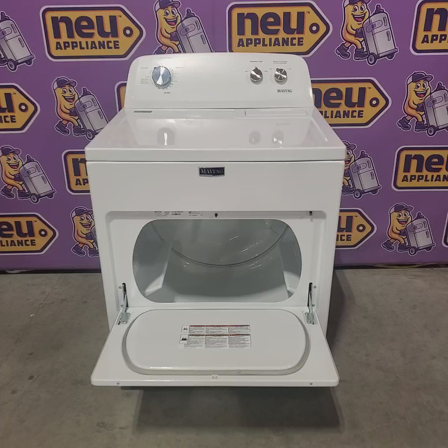 Pictures of Maytag Top Load Style Electric Wrinkle Prevent 7.0 cu. ft. Dryer with Auto Dry MED4005SW - Scratch & Dent (Minor) - Neu Appliance Outlet - Discount Appliance Outlet in Austin, Tx