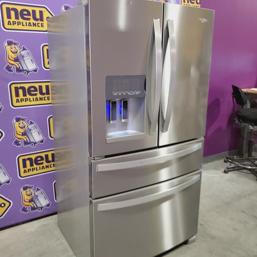 Pictures of Whirlpool French Door Bottom Mount Refrigerator in Fingerprint Resistant Stainless Steel 22121507 - WRMF3636RZ - Scratch & Dent (Moderate) - Neu Appliance Outlet - Discount Appliance Outlet in Austin, Tx