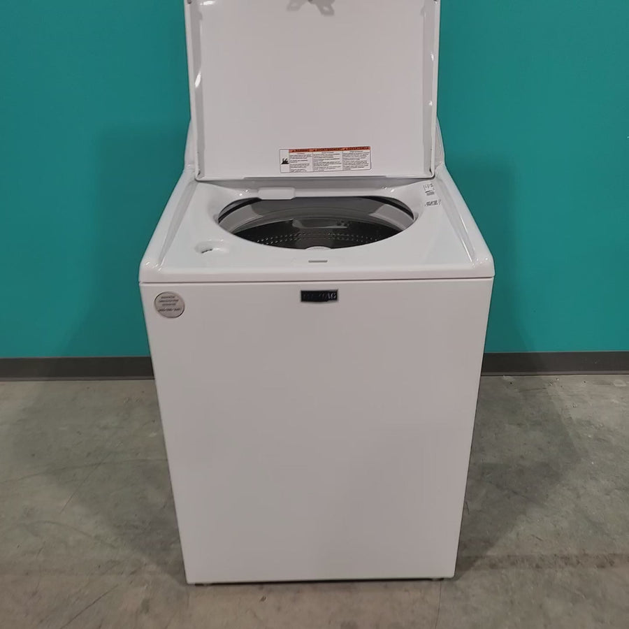 Pictures of Top Load Maytag 4.8 cu ft Power Impeller Washer with Extra Power Option and Deep Fill MVW4505MW - Open Box - Neu Appliance Outlet - Discount Appliance Outlet in Austin, Tx