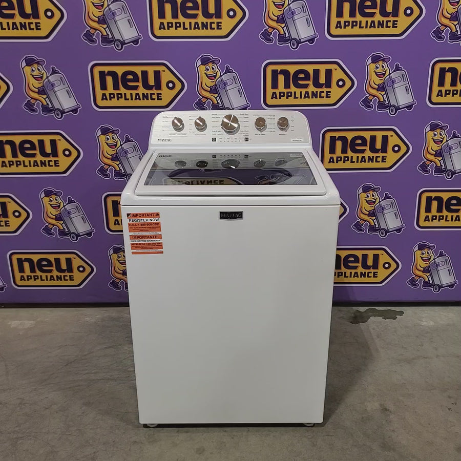 Pictures of Maytag 4.7 cu. ft. Top Load Washer with Agitator, Pet Pro Option and Extra Power in White 22521668 - MTW5605RW - Open Box - Neu Appliance Outlet - Discount Appliance Outlet in Austin, Tx
