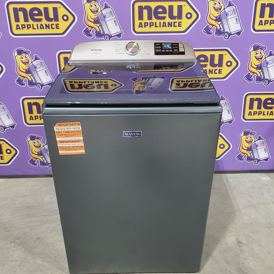 Pictures of Maytag 5.2 cu. ft. Pet Pro Top Load Washer in Midnight Steel with Agitator, Extra Power and Sanitize Cycle with Oxi 22321467 - Neu Appliance Outlet - Discount Appliance Outlet in Austin, Tx