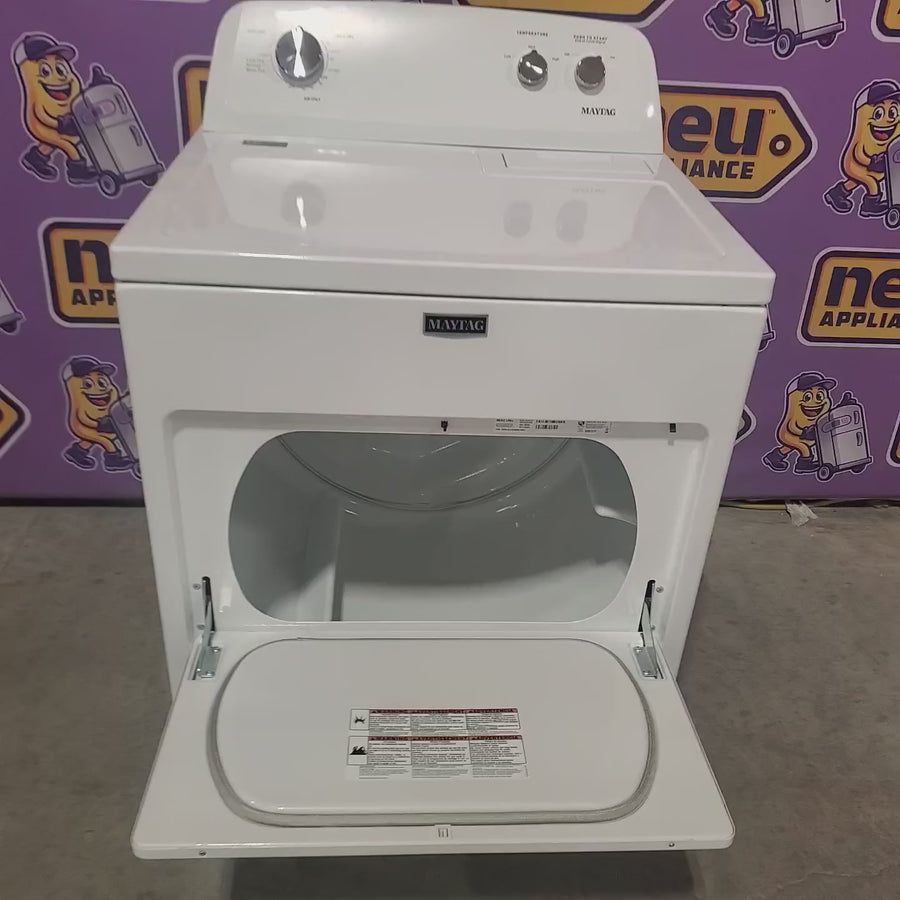 Pictures of Maytag Top Load Style Electric Wrinkle Prevent 7.0 cu. ft. Dryer with Auto Dry MED4005SW - Open Box - Neu Appliance Outlet - Discount Appliance Outlet in Austin, Tx