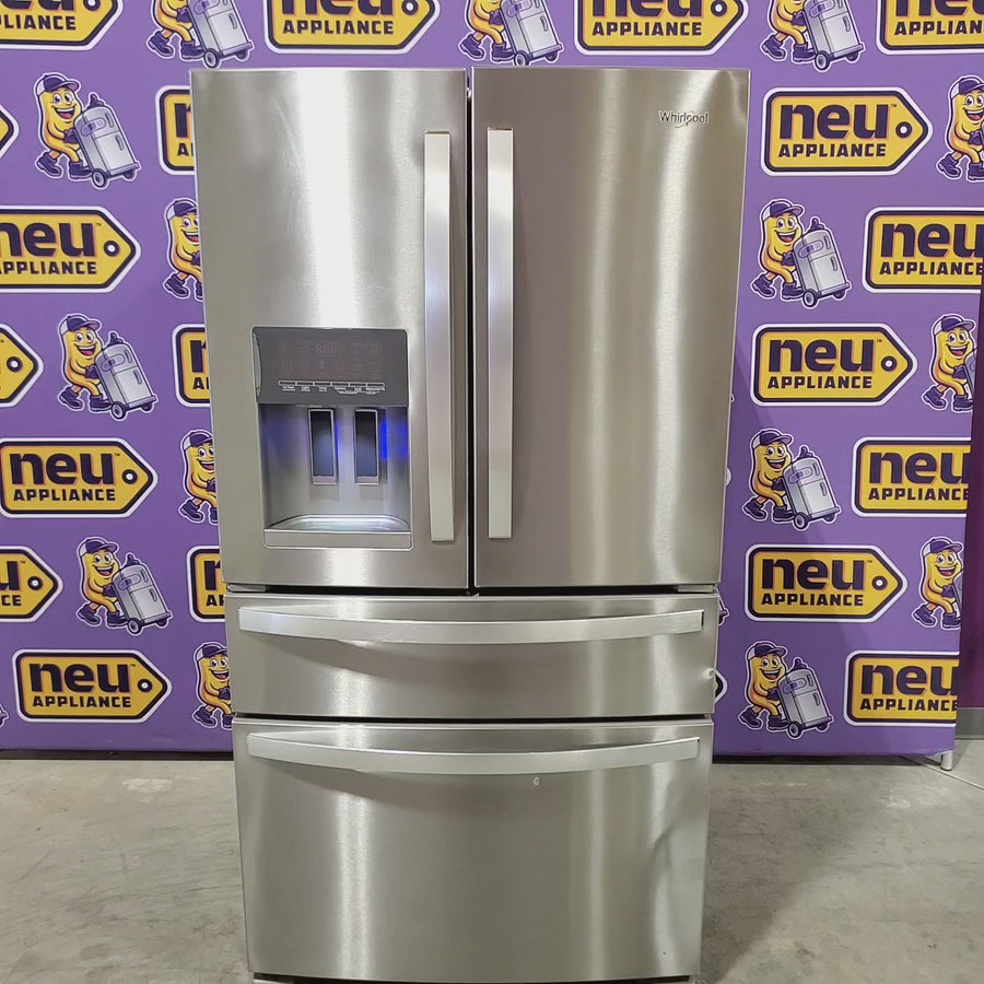 Pictures of Whirlpool French Door Bottom Mount Refrigerator in Fingerprint Resistant Stainless Steel 22121491 - WRMF3636RZ - Scratch & Dent (Moderate) - Neu Appliance Outlet - Discount Appliance Outlet in Austin, Tx