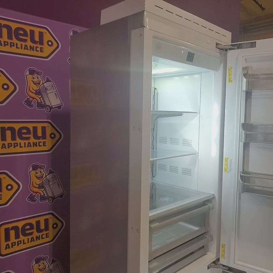 Pictures of Bertazzoni 30 Inch Panel Ready Built-In Bottom Mount Refrigerator with 15.5 cu. ft. Capacity, Digital Touch-Controls, Lateral Airflow System, and Ice Maker 1119382 - Scratch & Dent (Major) - Neu Appliance Outlet - Discount Appliance Outlet in Austin, Tx