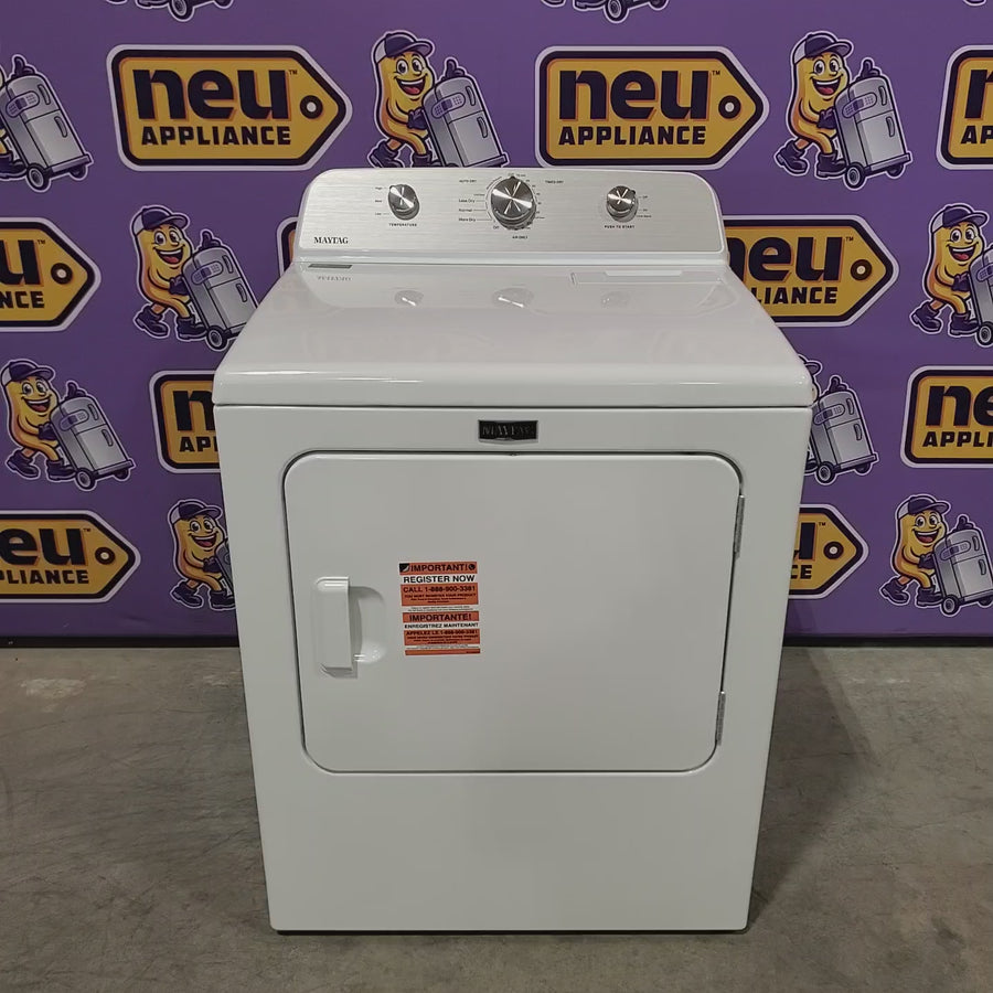 Pictures of Maytag 4.2 Cu. Ft. Capacity Top Load Washer in White MTW4205SW - Scratch & Dent (Minor) and MayTag 7.0 cu. ft. Top Load Electric Wrinkle Prevent Dryer 16268 - MED4500MW - Open Box - Neu Appliance Outlet - Discount Appliance Outlet in Austin, Tx