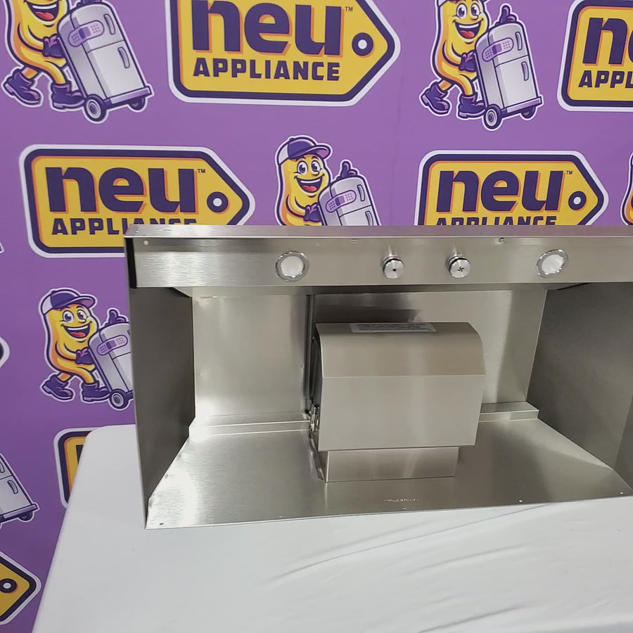 Pictures of Vent-A-Hood Wall Mounted Hood Liner Insert with 4-Speeds, 300 CFM Magic Lung Filter-less Blower, 5.4 Sones, and SensaSource BH134SLDSS - New in Box - Neu Appliance Outlet - Discount Appliance Outlet in Austin, Tx