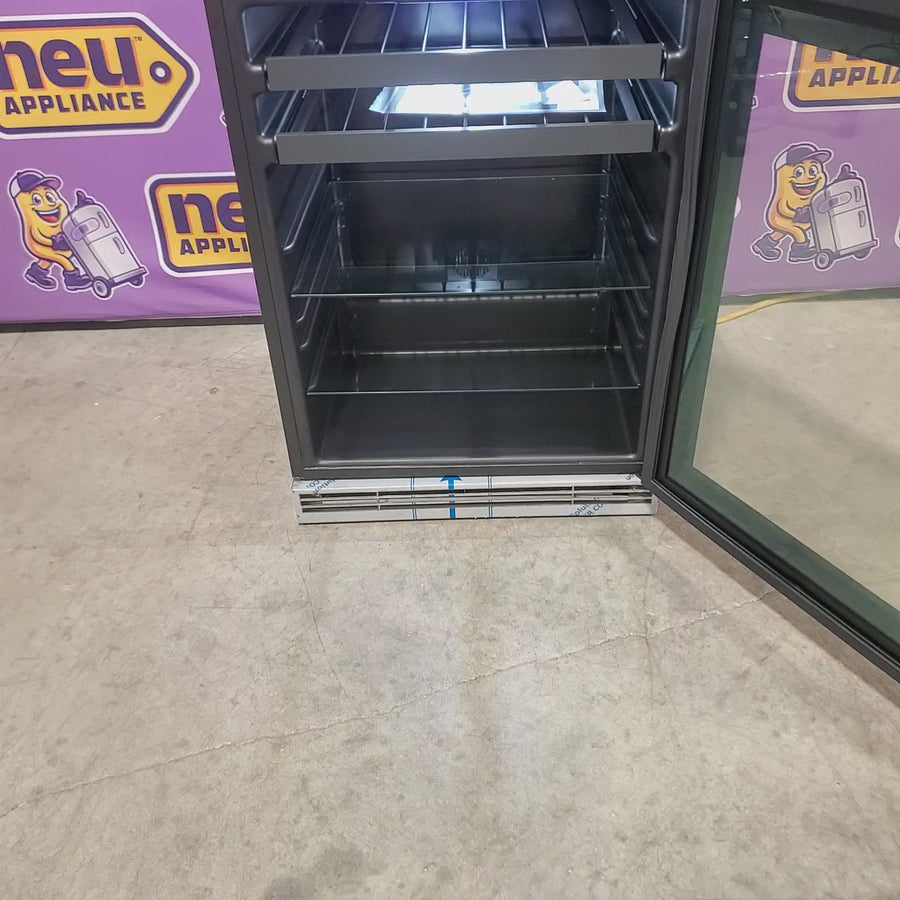 Pictures of U-Line 24 Inch Beverage Center with 5.5 Cu. Ft. Capacity, Adjustable Glass Shelves, Wine Racks, LOW-E Argon Thermopane Glass Door, and Convection Cooling 111104531 - UHBV124SG01A - Scratch & Dent (Minor) - Neu Appliance Outlet - Discount Appliance Outlet in Austin, Tx