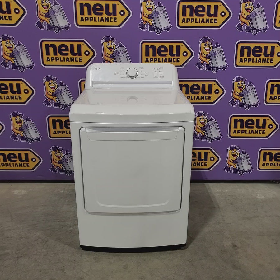 Pictures of LG 7.3 Cu. Ft. Electric Rear Control Ultra Large Capacity Dryer in White with Sensor Dry 22442642 - DLE6100W - Open Box - Neu Appliance Outlet - Discount Appliance Outlet in Austin, Tx